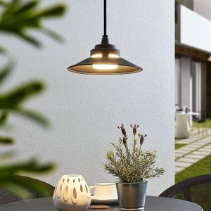 Lindby LED buiten hanglamp Cassia, donkergrijs