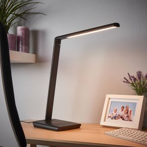 Lindby - LED bureaulamp- met dimmer - 1licht - kunststof - H: 46 cm - Inclusief lichtbron