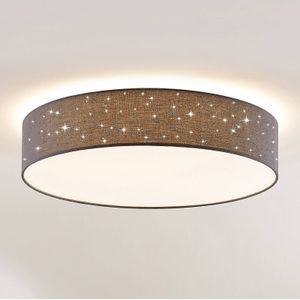 Lindby Ellamina LED plafondlamp, 60 cm donkergrijs