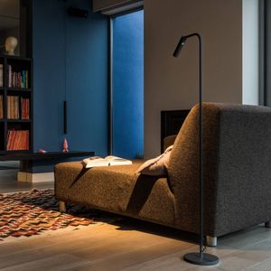 SLV Karpo LED vloerlamp, met dimmer, zwart
