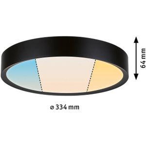 Paulmann Tega LED plafondlamp IP44 CCT zwart