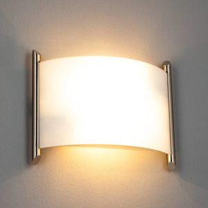 Lindby Wandlamp Filippa, 31 cm, gesatineerd nikkel