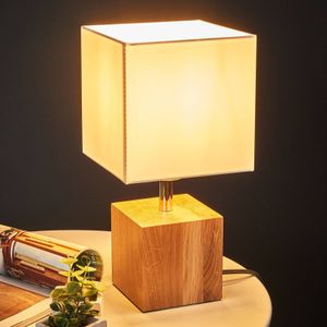 Spot-Light Tafellamp Trongo dobbelsteen geolied lampenkap