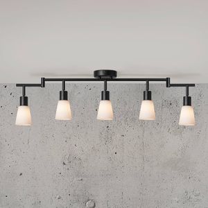 Nordlux Plafondlamp Cole van glas en metaal, 5-lamps