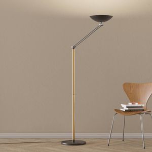 Aluminor LED uplighter vloerlamp Lib V, verstelbaar, zwart