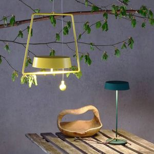 Deko-Light LED hanglamp Miram met accu, dimbaar, geel