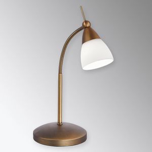 Paul Neuhaus Klassieke LED tafellamp Pino, antiek messing