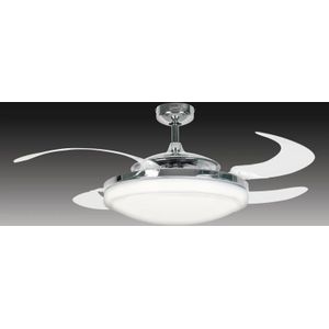 Beacon Lighting Plafondventilator Fanaway Evo 2 met licht chroom stil