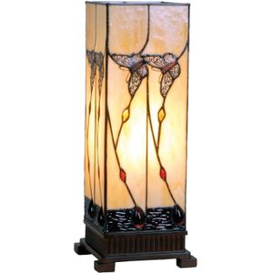 Clayre&Eef Amberkleurige tafellamp Amberly, 45 cm