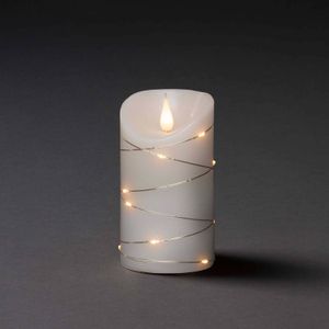 Konstsmide Christmas LED waskaars wit Lichtkleur warmwit 13,5 cm
