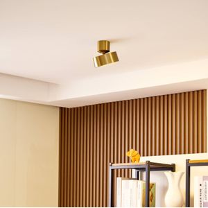 Lindby LED spot Nivoria, draaibaar, goud