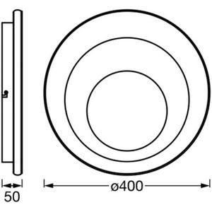 OSRAM LED-plafondlamp ORBIS SPIRAL ROUND, wit / opaal, Woon-/ Eetkamer, metaal, Modern, LED plafondlamp