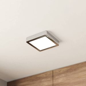 EGLO LED plafondlamp Fueva 5 IP44 3000K chroom 16x16cm