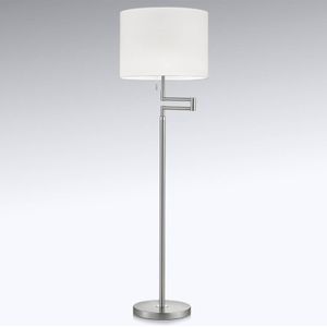 Knapstein Vloerlamp Lilian, LED dimmer, nikkel mat/chroom