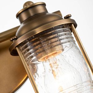 KICHLER Badkamer wandlamp Ashland Bay, 2-lamps, messing