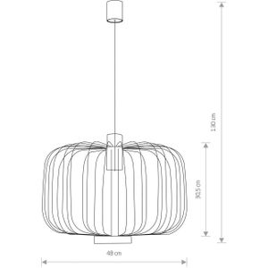 Nowodvorski Lighting Hanglamp Allan met staalstangen-kap