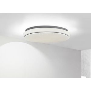 Lindby LED plafondlamp Glamo, Ø 39 cm, chroom, wit, IP44