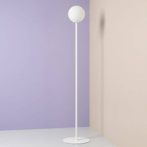 Vloerlamp Joel ALDEX, wit / opaal, Woon-/ Eetkamer, metaal, vloerlamp