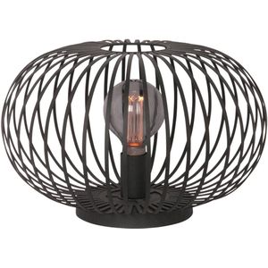 Freelight Aglio tafellamp, Ø 40 cm, zwart, metaal