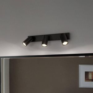 LEDVANCE Octagon LED spot, dimbaar, 3-lamps, zwart