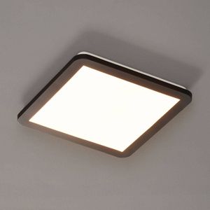 Reality Leuchten Camillus LED Plafondlamp Kunststof Zwart Mat Acryl Wit + LED 18W R62931832