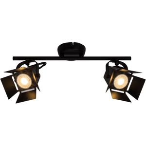Brilliant 2-lamps LED spot plafondlamp Movie, zwart