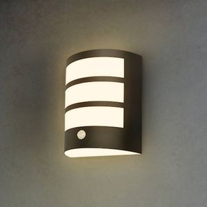 Briloner LED buiten wandlamp 3795015, zwart, sensor, IP44