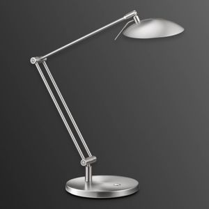 Knapstein LED bureaulamp Coira, mat nikkel