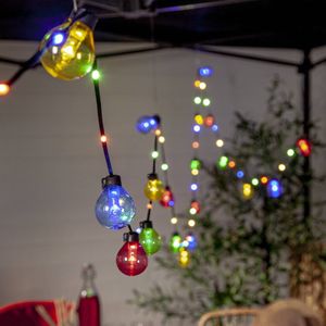 STAR TRADING LED lichtketting Bolla, kleurrijk, kunststof Lengte 5,3 m 3-lamps.