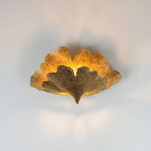 Holländer Wandlamp Ginkgo Due in goud