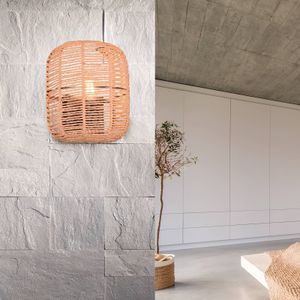 Trio Lighting Runa wandlamp met sisal kap