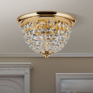 ORION Plafondlamp Plafond, goud/transparant, Ø 35 cm