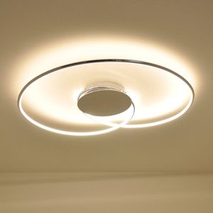 Lindby LED plafondlamp Joline, 74 cm, chroomkleurig, metaal