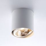 Arcchio - plafondlamp - 1licht - metaal, aluminium - H: 12 cm - G9 - wit