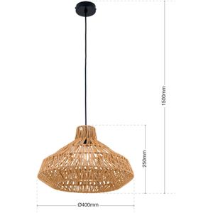 ORION Hanglamp Basket met kap van hennepkoord