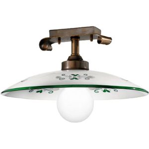 Cremasco Fraaie plafondlamp Bassano groen