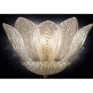 Novaresi Wandlamp Grecia van glas met goud