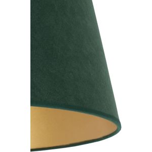 Duolla Lampenkap Cone hoogte 18 cm, donkergroen/goud