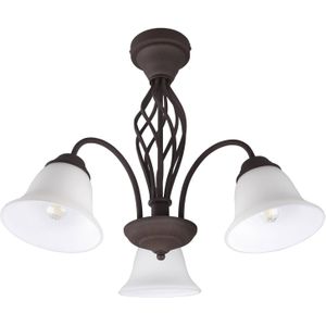 Trio Lighting Plafondlamp Rustica, roestkleuren, 3-lamps