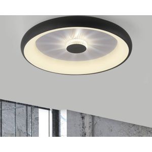 JUST LIGHT. Vertigo LED plafondlamp, CCT, Ø 61,5 cm, zwart