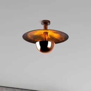 Opviq Plafondlamp Kurt 13355, koperkleurig, metaal, Ø 48 cm