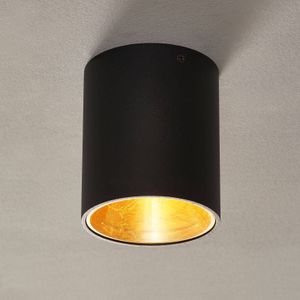 EGLO LED plafondlamp Polasso rond, zwart-goud