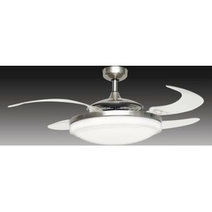 Beacon Lighting Beacon ventilator Fanaway Evo 2 met licht, mat chroom, stil