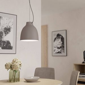 EGLO Camasca hanglamp, 1-lamp, Ø 28 cm, taupe