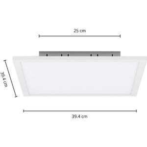 Arcchio Lysander LED paneel, CCT, 39 cm, wit