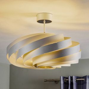 Euluna Vento plafondlamp, aluminiumkleurig, Ø 60 cm, metaal