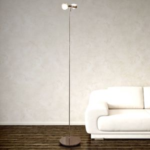 Top Light Flexibele vloerlamp PUK FLOOR, chroom, 2-lamps.