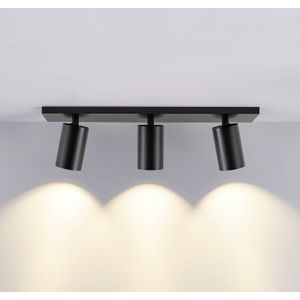 Deko-Light CAN TILT plafondspot, zwart, 48 x 9 cm, 3-lamps, metaal GU10