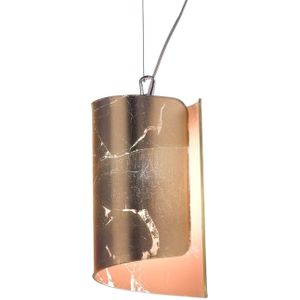 Selène Papiro hanglamp met glazen kap Ø 15 cm, goud