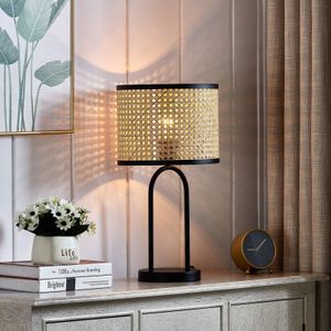 Tafellamp Yaelle Lindby, hout licht, Woon-/ Eetkamer, Hout, Scandinavisch, Tafellamp